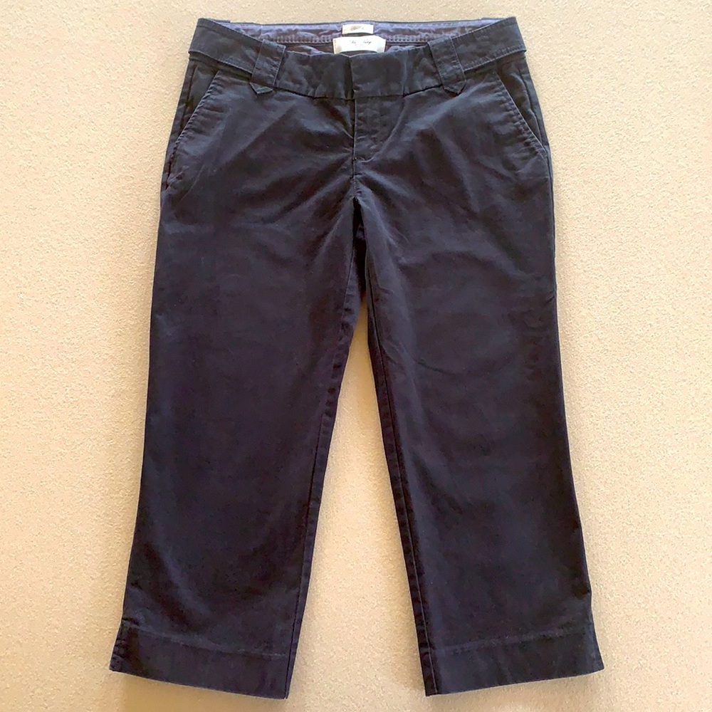 Old Navy Capri Cropped Pants Womens Black 6